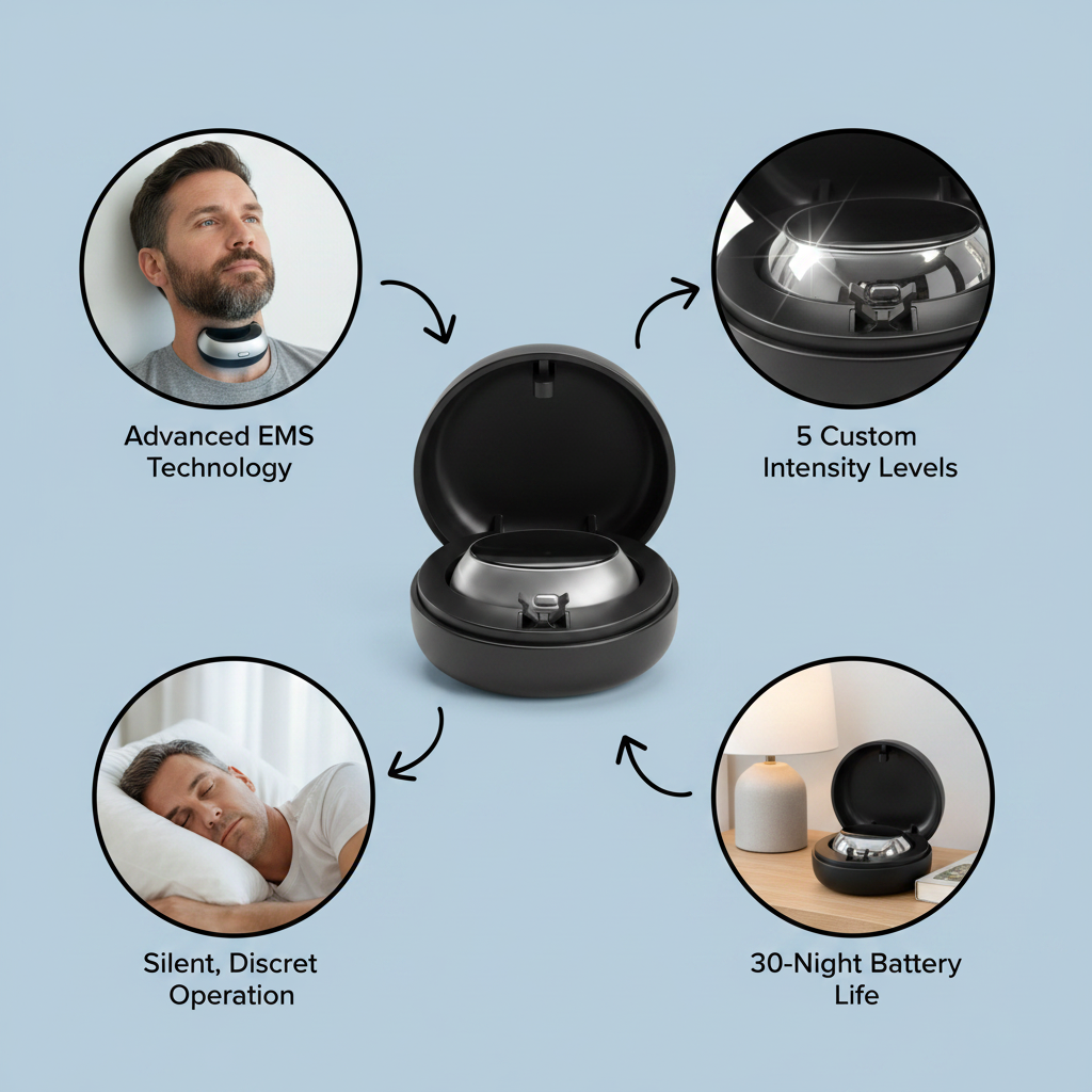 SleepEase Pro — Eliminates Snoring & Sleep Apnea
