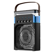 New 3 In 1 Fan AIr Conditioner Household Small Air Cooler LED Night Light Portable Humidifier Air Adjustment Fan Office Home Fan
